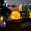 2Pcs Solar Lights Outdoor Garden Decor Cracked Glass Ball Warm Lights - Berkeley Haven