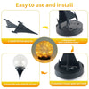 2Pcs Solar Lights Outdoor Garden Decor Cracked Glass Ball Warm Lights - Berkeley Haven
