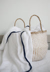 3 Pc Newborn Essential Set - Hooded Towel, Swaddle + Toy Rattle - Berkeley Haven