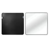 30 in x 30 in Black Metal Framed Square Bathrrom Mirror for Wall. - Berkeley Haven