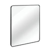 30 in x 30 in Black Metal Framed Square Bathrrom Mirror for Wall. - Berkeley Haven