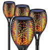 4 Pack Solar Lights Outdoor Solar 12 Led Torch Flickering Flame Lights - Berkeley Haven