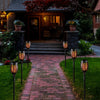 4 Pack Solar Lights Outdoor Solar 12 Led Torch Flickering Flame Lights - Berkeley Haven
