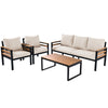 4 - Piece Outdoor Furniture Sofa Set for 5 People with Acacia Wood - Berkeley Haven