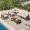 4 - Piece Outdoor Furniture Sofa Set for 5 People with Acacia Wood - Berkeley Haven