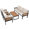 4 - Piece Outdoor Furniture Sofa Set for 5 People with Acacia Wood - Berkeley Haven