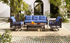 4 Pieces Patio Furniture Set with Swivel Chairs, Outdoor Wicker Sofas - Berkeley Haven