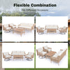 4 Pieces Patio Furniture Set with Swivel Chairs, Outdoor Wicker Sofas - Berkeley Haven