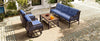 4 Pieces Patio Furniture Set with Swivel Chairs, Outdoor Wicker Sofas - Berkeley Haven