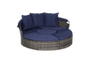 5 Pieces Outdoor Patio Round Daybed Furniture,Wicker Conversation Set - Berkeley Haven