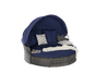 5 Pieces Outdoor Patio Round Daybed Furniture,Wicker Conversation Set - Berkeley Haven
