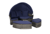 5 Pieces Outdoor Patio Round Daybed Furniture,Wicker Conversation Set - Berkeley Haven