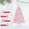 6 FT Flocked Artificial Xmas Tree Hinged with 350 LED Lights - Berkeley Haven