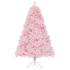 6 FT Flocked Artificial Xmas Tree Hinged with 350 LED Lights - Berkeley Haven