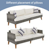 6 - Pieces All Weather PE Wicker Sofa Set, Outdoor Rattan sofa With - Berkeley Haven