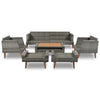 6 - Pieces All Weather PE Wicker Sofa Set, Outdoor Rattan sofa With - Berkeley Haven