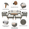6 - Pieces All Weather PE Wicker Sofa Set, Outdoor Rattan sofa With - Berkeley Haven
