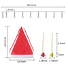 8 Pcs Hanging Glowing Christmas Hats String Lights - Berkeley Haven