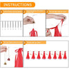 8 Pcs Hanging Glowing Christmas Hats String Lights - Berkeley Haven