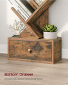 9 Tier Tree Book Shelf with Drawer, Floor Standing Bookshelf Storage - Berkeley Haven