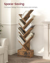 9 Tier Tree Book Shelf with Drawer, Floor Standing Bookshelf Storage - Berkeley Haven