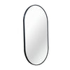 Black 20 x 28 Inch Metal Oval Mirror - Berkeley Haven