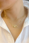 Bright & Studded Eye Necklace - Berkeley Haven