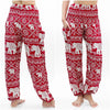 Burgundy ELEPHANT Pants Women Boho Pants Hippie Pants Yoga - Berkeley Haven