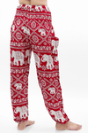 Burgundy ELEPHANT Pants Women Boho Pants Hippie Pants Yoga - Berkeley Haven