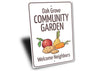 Community Garden Welcome Sign - Berkeley Haven