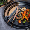 Creative Black Gold Ceramic Plate Household Dishes - Berkeley Haven