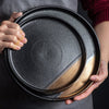 Creative Black Gold Ceramic Plate Household Dishes - Berkeley Haven