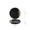 Creative Black Gold Ceramic Plate Household Dishes - Berkeley Haven