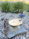 Wine plate w glass holder