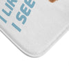 Funny Dog Looking Up Bath Mat - Berkeley Haven