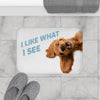 Funny Dog Looking Up Bath Mat - Berkeley Haven