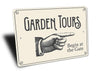 Garden Tours Directional Sign - Berkeley Haven