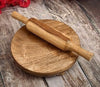 Wooden Chakla Belan Set, Traditional Roti Rolling Pin and Board