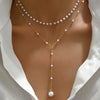 Imitation Pearl Necklace Fashion Long Tassel Pendant Chain - Berkeley Haven