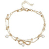 Infinity Pendent Pearl Anklet - Berkeley Haven