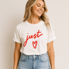 Just Heart Graphic Tee Bella Canvas Unisex Soft - Berkeley Haven