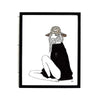 Leopard Hat Woman Art Print - Berkeley Haven