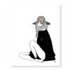 Leopard Hat Woman Art Print - Berkeley Haven