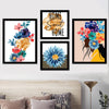 Modern Art Framed Wall Paintings/ Hangings for Living Room / Floral - Berkeley Haven