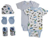Newborn Baby Boys 5 Pc Layette Baby Shower Gift - Berkeley Haven