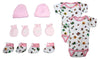 Newborn Baby Girls 8 Pc Layette Baby Shower Gift - Berkeley Haven