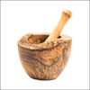 Olive Wood Rustic Mortar and Pestle - Berkeley Haven