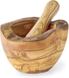 Olive Wood Rustic Mortar and Pestle - Berkeley Haven