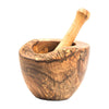 Olive Wood Rustic Mortar and Pestle - Berkeley Haven