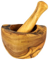 Olive Wood Rustic Mortar and Pestle - Berkeley Haven